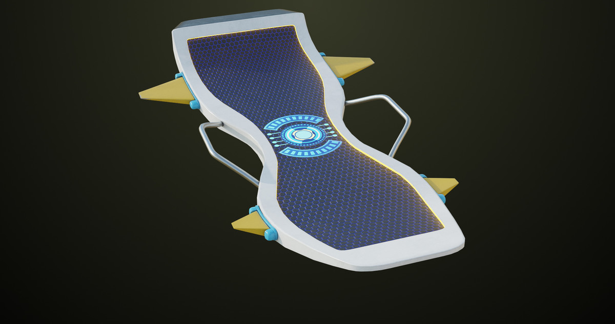 Sci Fi Hoverboard 7 URP HDRP Textures