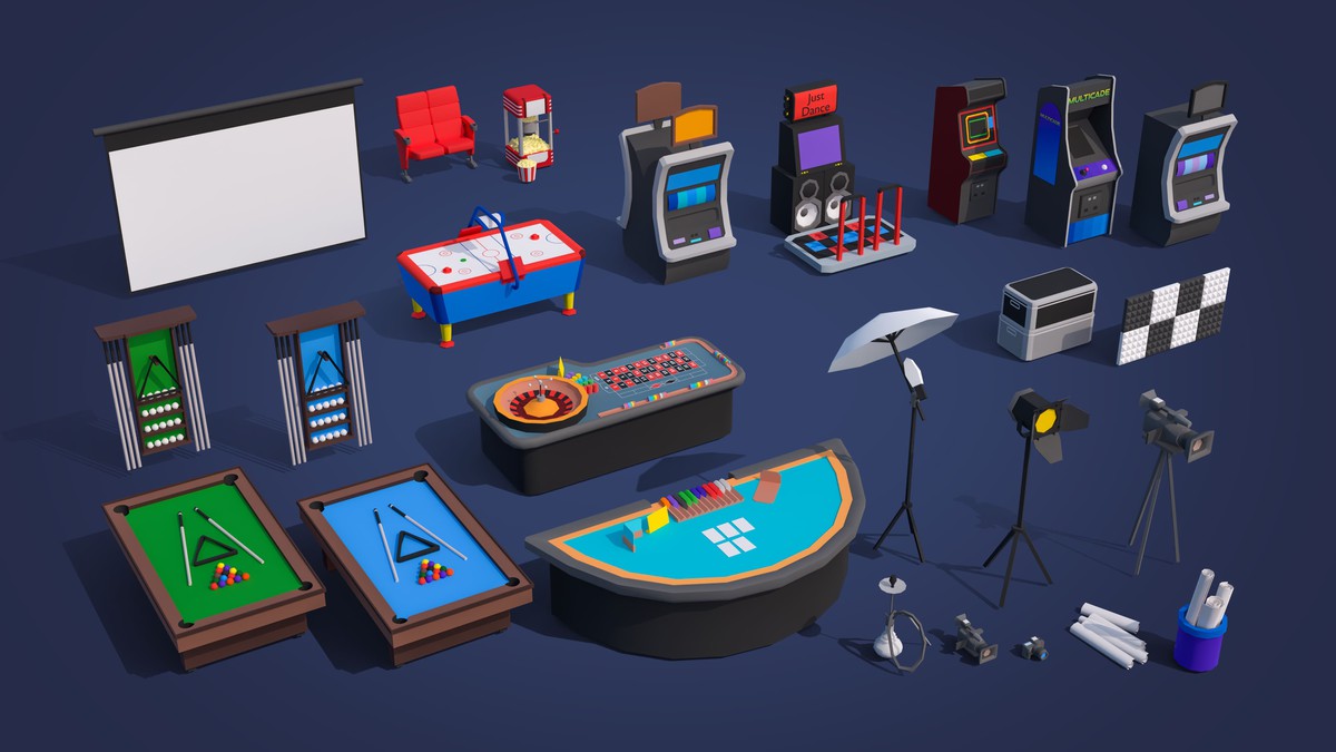 Office 2 - Low Poly 3D Models Pack