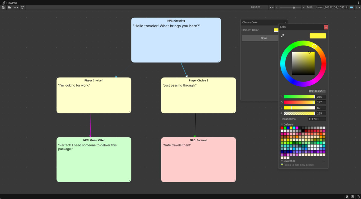 FlowPad - Visual Planning for your Editor