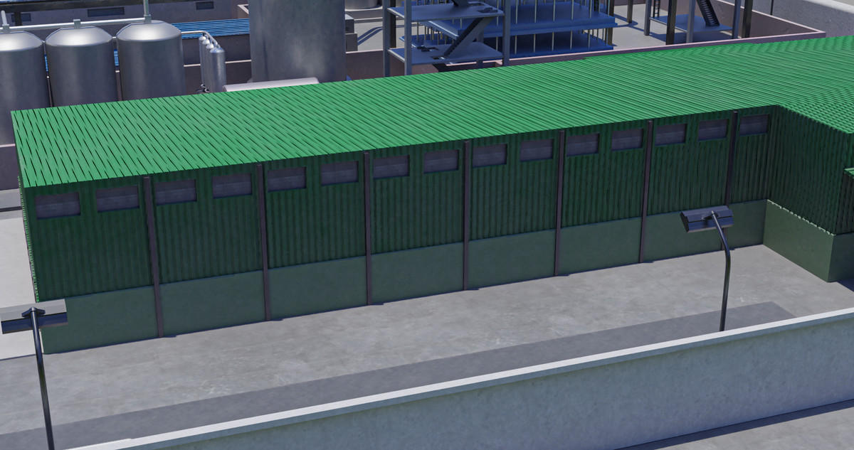 Factory Warehouse Exterior and Interior URP and HDRP Textures