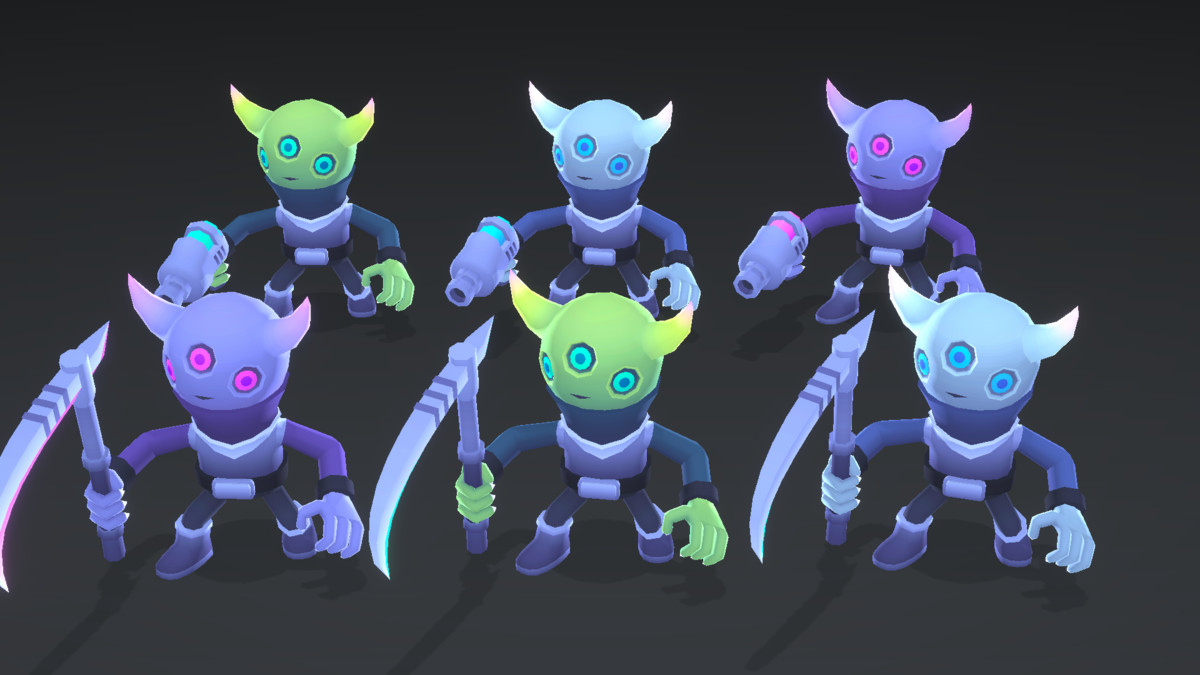 Stylized - CuteAliensPack / Asset Bundle