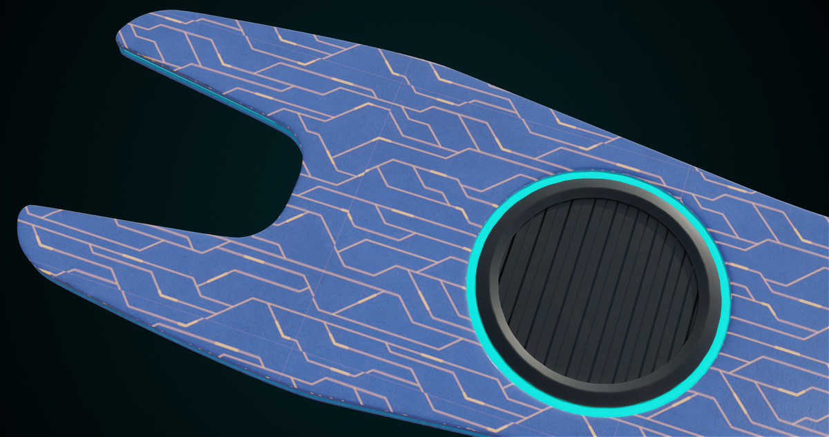 Sci-Fi Hoverboard 1 URP HDRP Textures