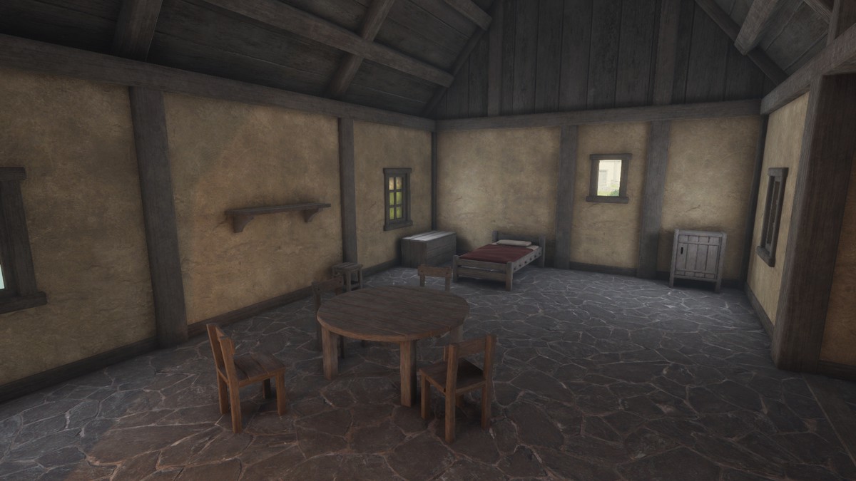 Modular Medieval Houses With Interior
