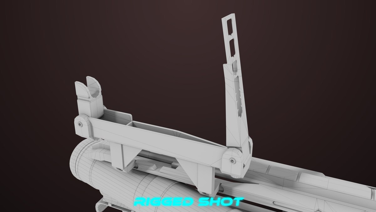 Grenade Launcher 04 Black URP HDRP Textures