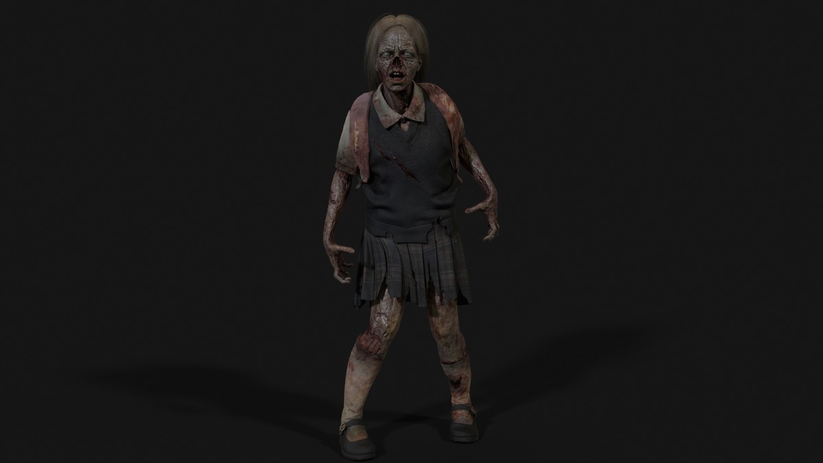 Gradeschooler Girl — American School Zombie Collection