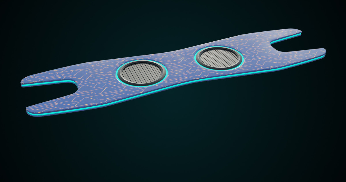Sci-Fi Hoverboard 1 URP HDRP Textures