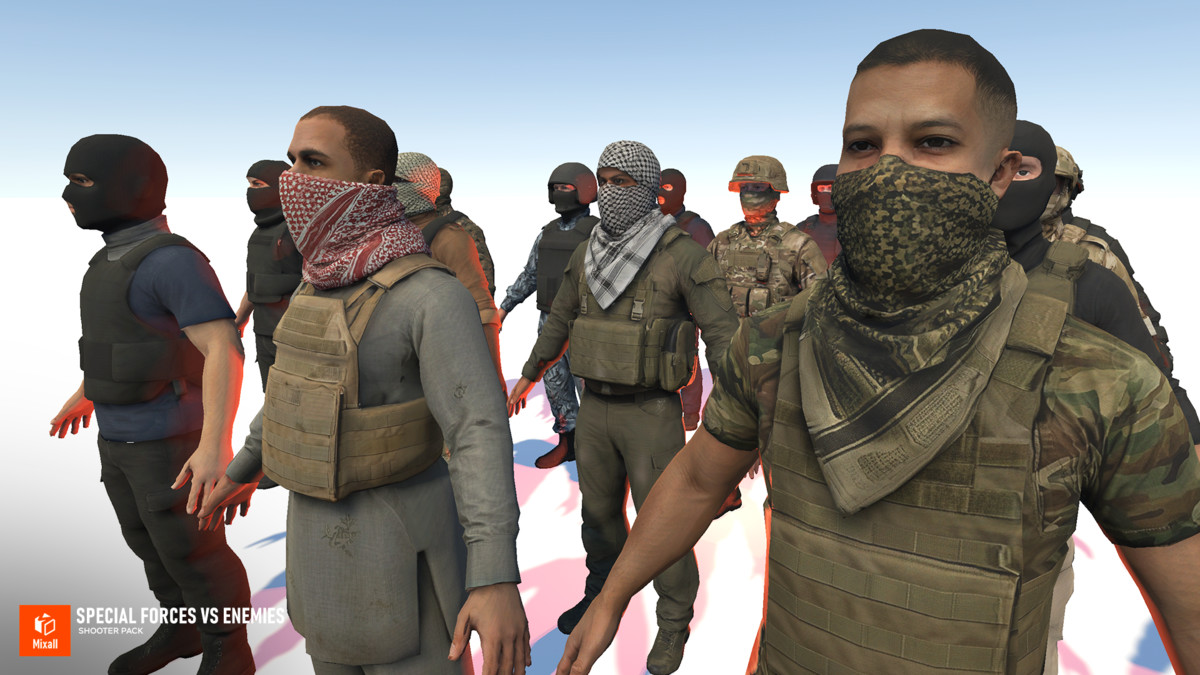 Special Forces vs Enemies – Shooter pack