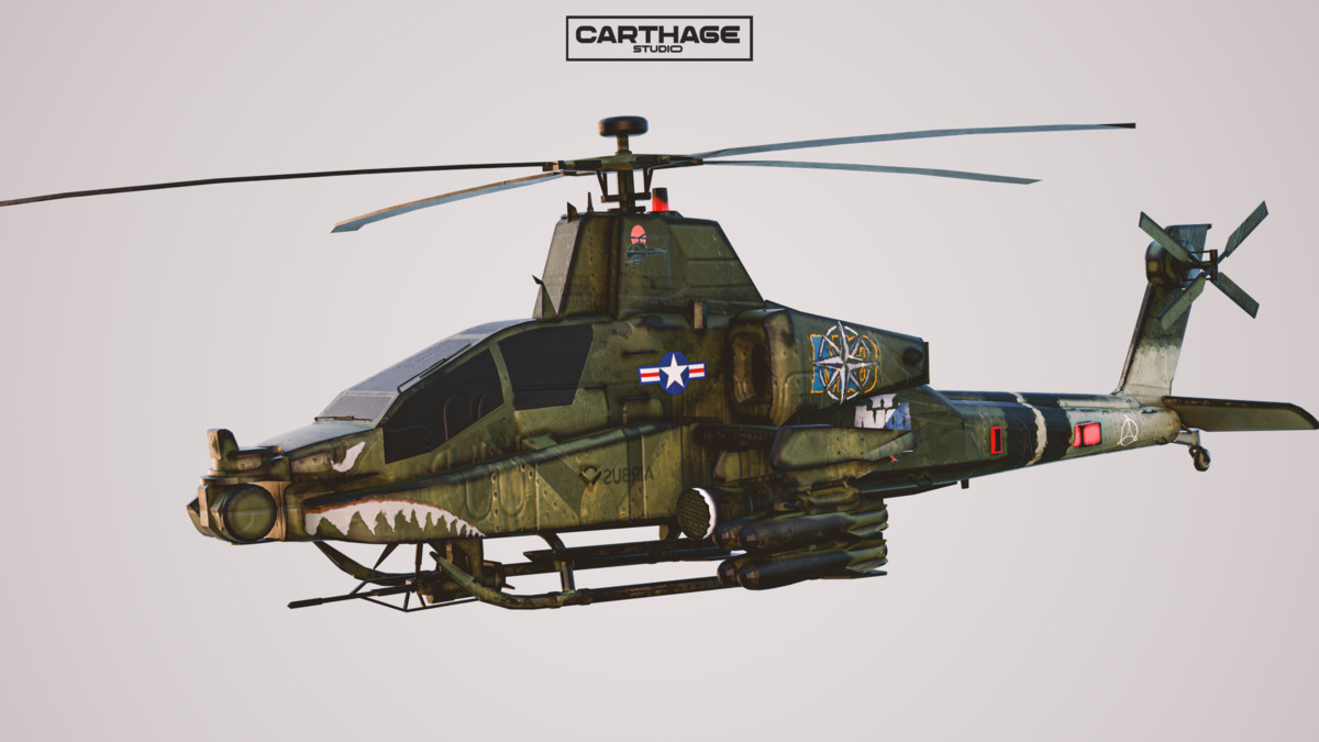 Military Helicopter, Jet, and Weapons Pack