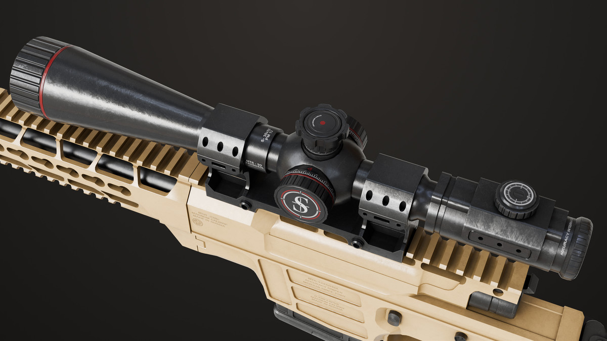 Sniper Rifle 04 Sandal URP HDRP Textures