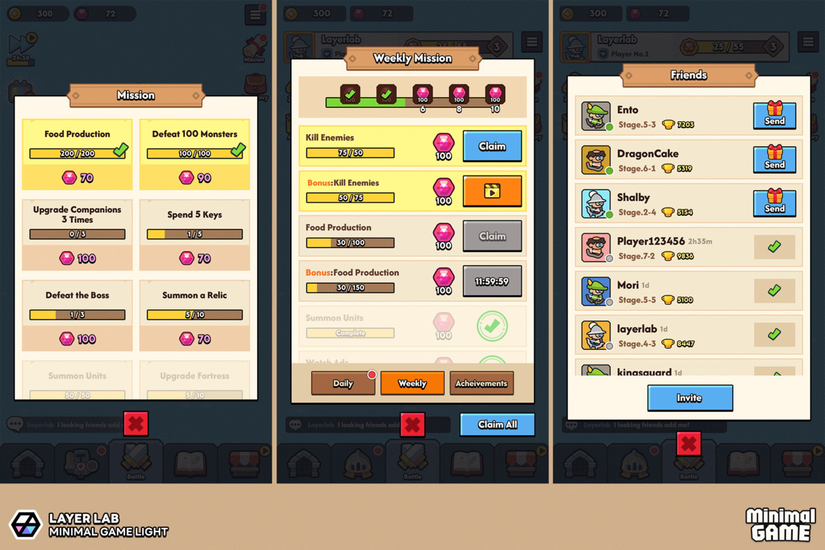 GUI Pro - Minimal Game Light