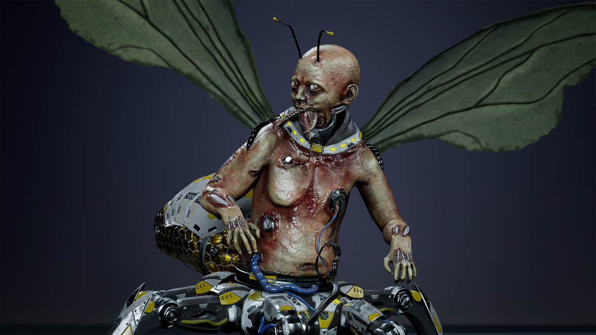 Fantasy Cyborg Mosquito