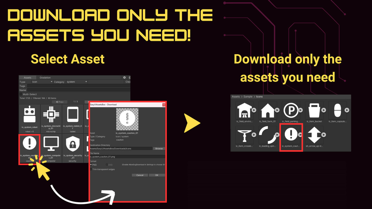 Easy UI Assets Box