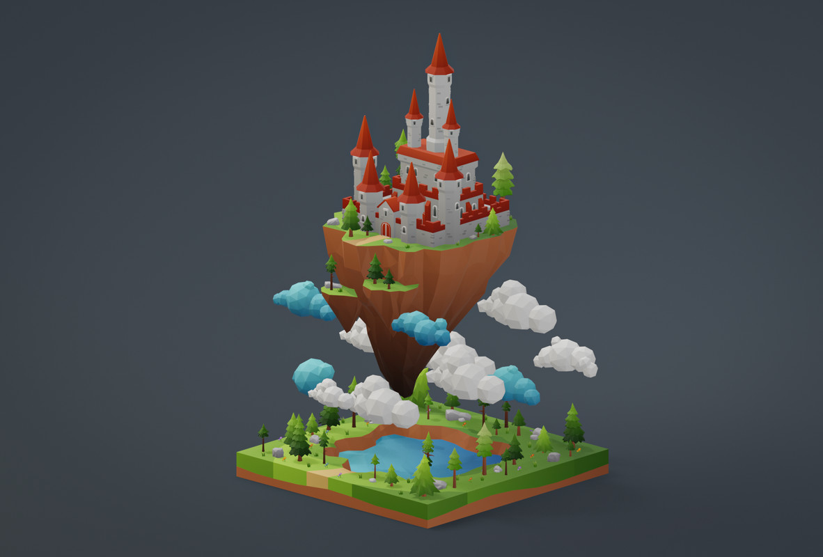 Low Poly Medieval Locations Pack