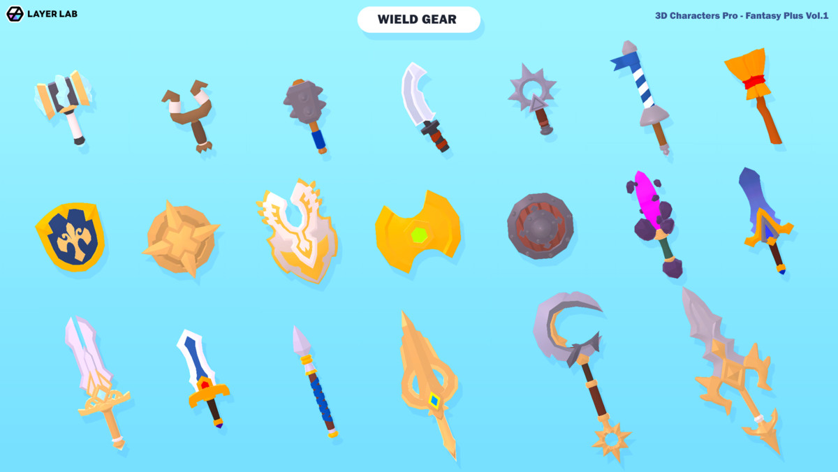 3D Characters Pro - Fantasy Plus Vol. 1