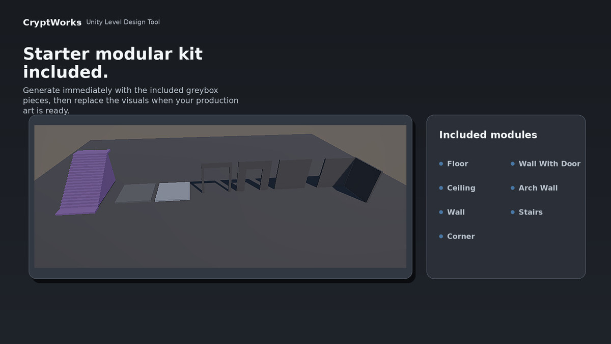 CryptWorks — Modular Dungeon Builder