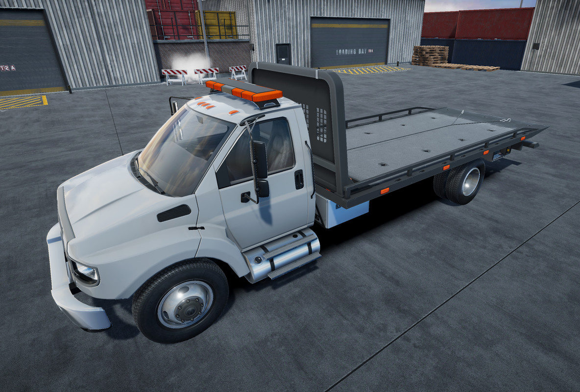 Rollback towing truck