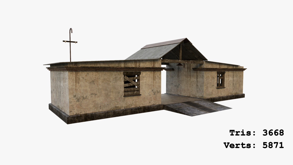 Abandoned Apocalyptic Buildings Mega Pack