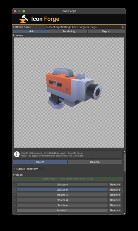Icon Forge - 3D Icon Renderer