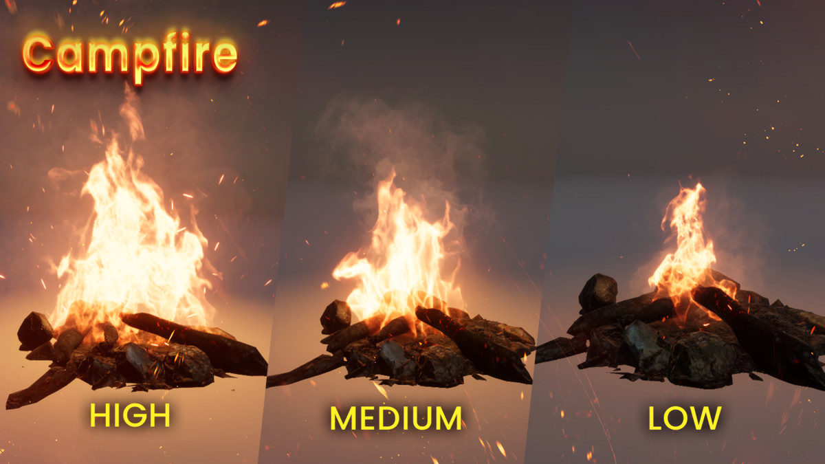 Realistic Fire VFX (VFX Graph Fire, Flame VFX, Fireplace VFX, Torch VFX, Fire)