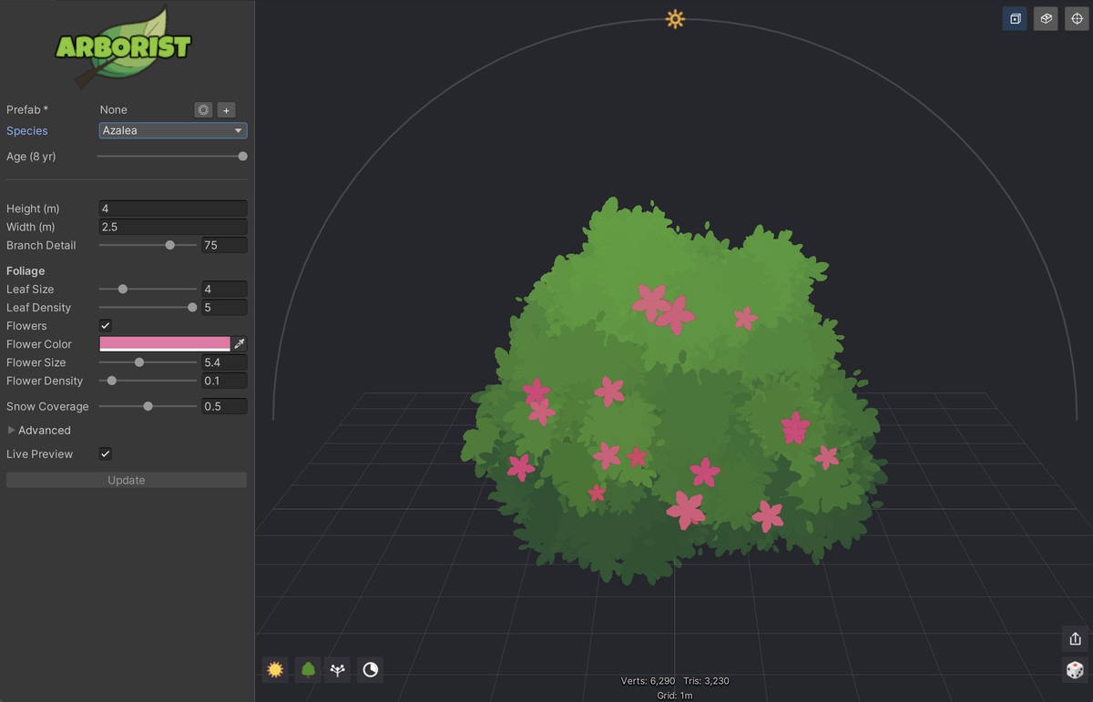 Arborist - Seasonal Procedural Trees