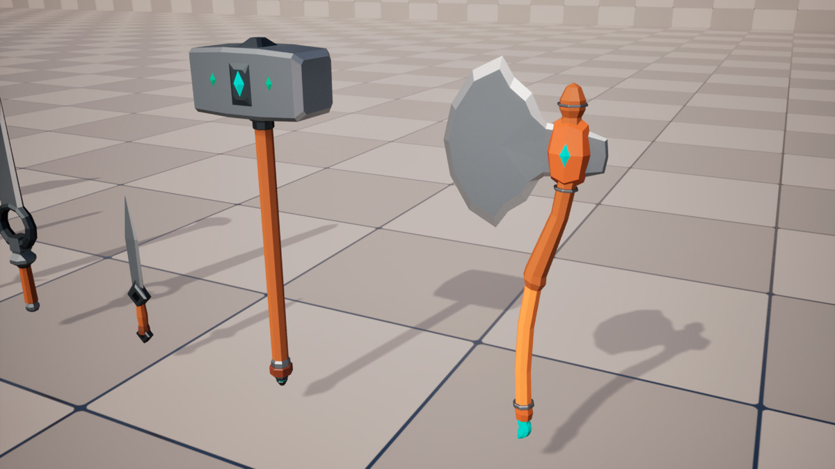 Simple LowPoly Melee Weapons Pack