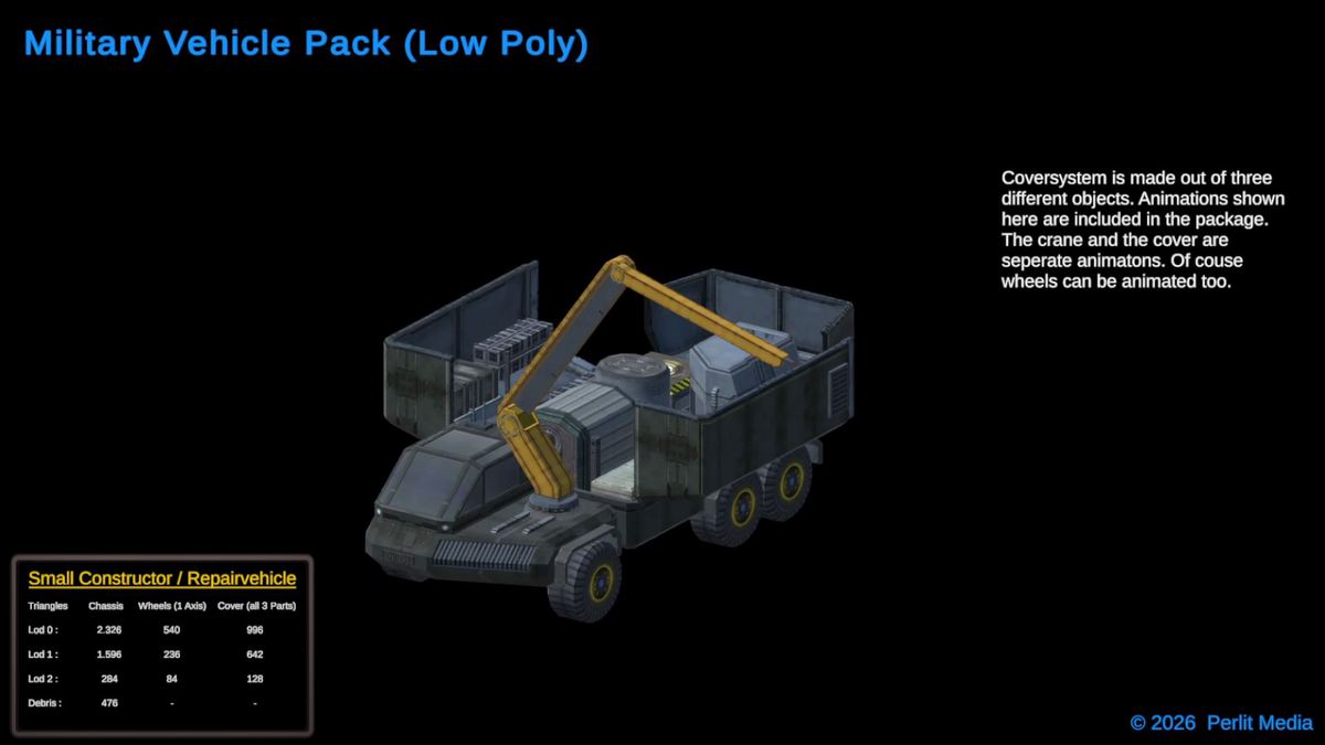 3D Military Vehicle Pack (LowPoly)