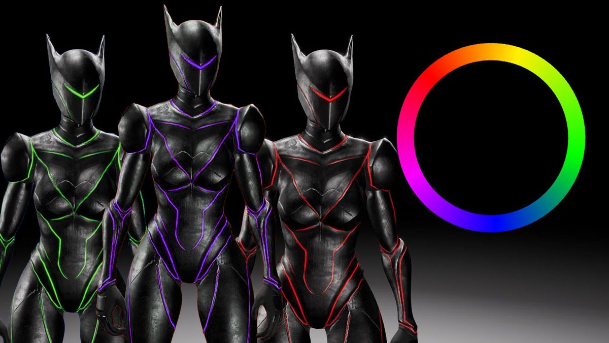 Cyber Sentinel – Stylized Sci-Fi Female Battle Character