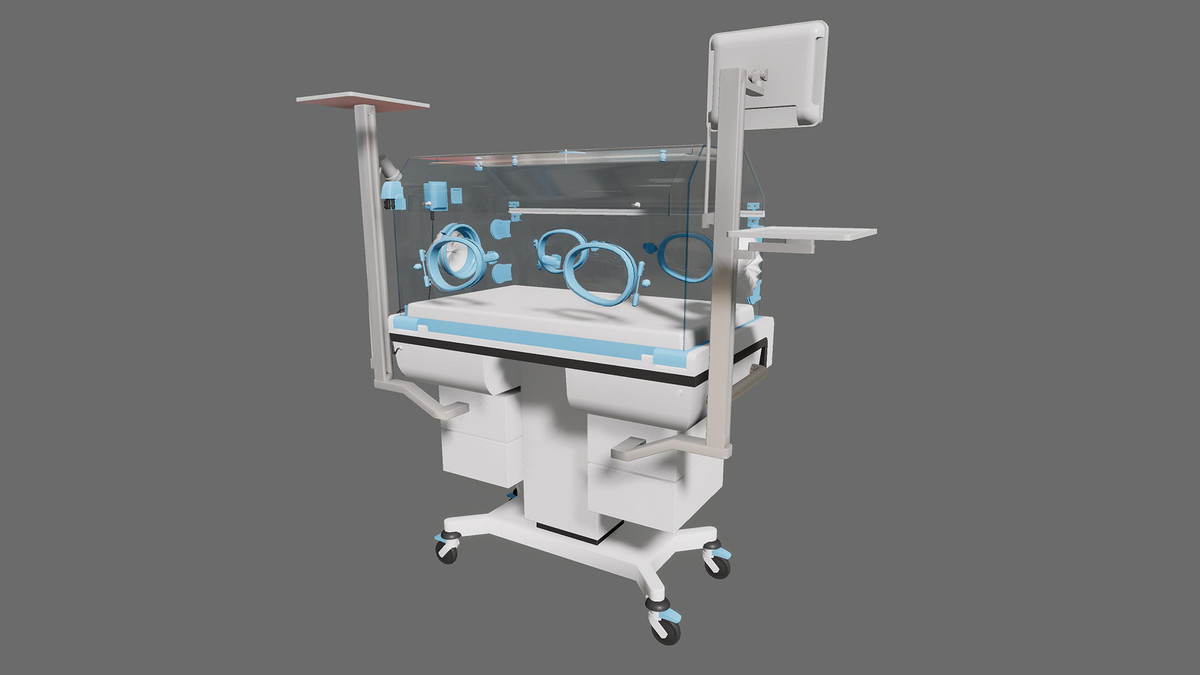 Infant Incubator 3D Model