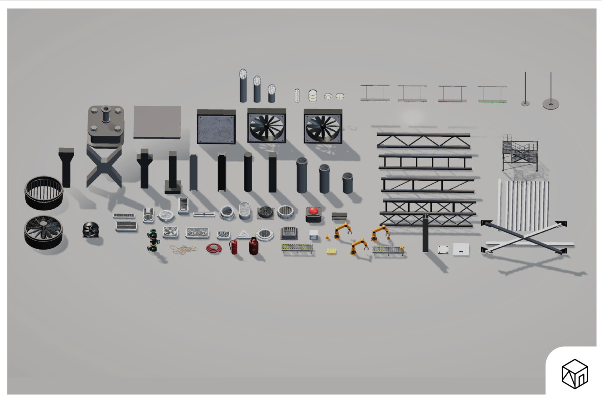 3D Industrial Essential Props