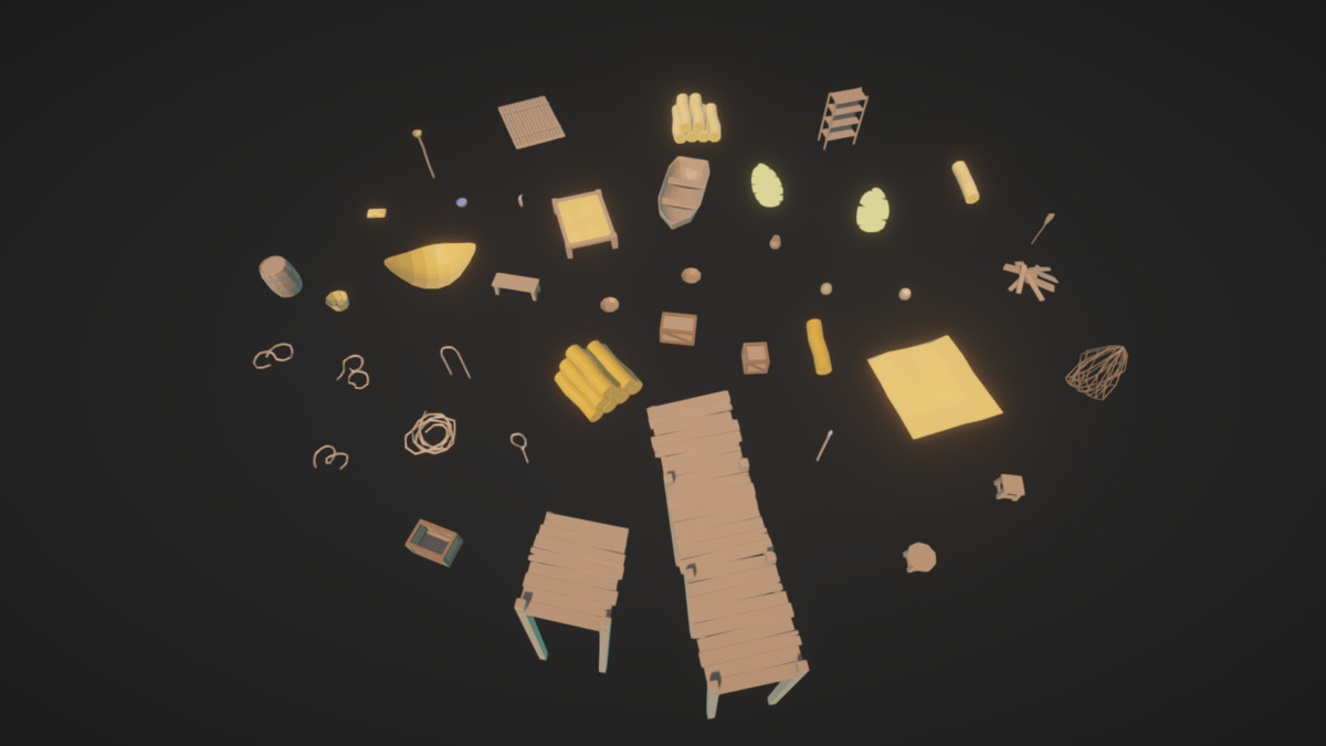 VERDANT Low Poly Tropical Island Modular Village