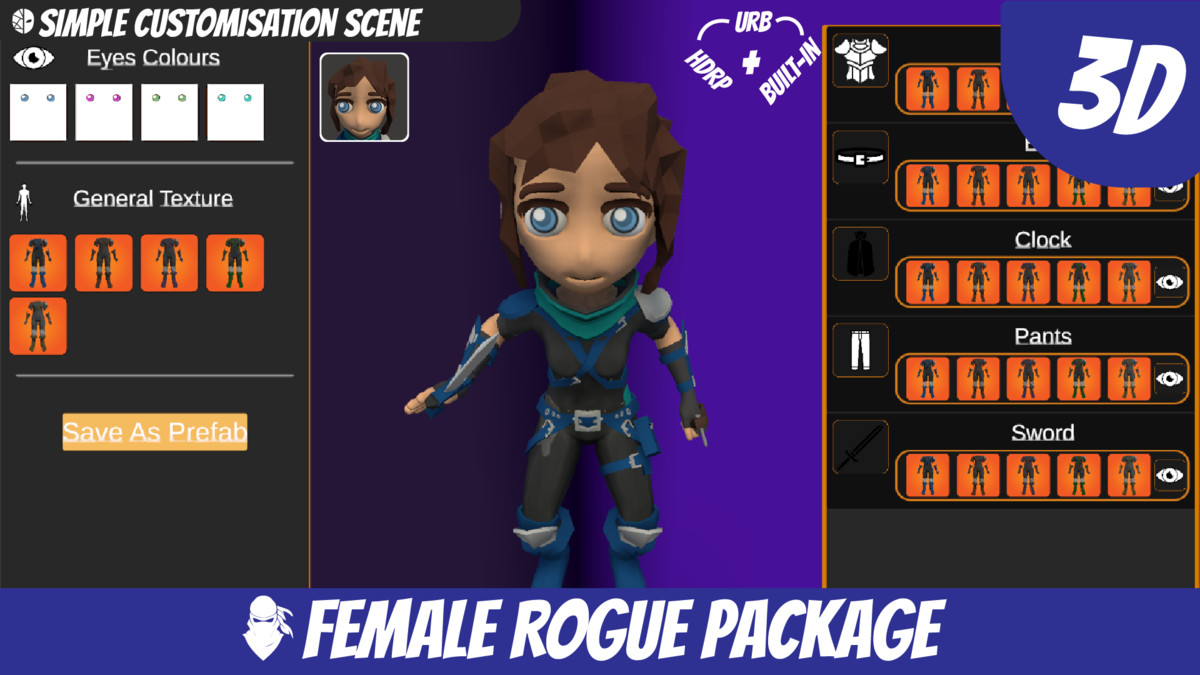 Morphara Fantasy Heros - Female Sacred Rogue