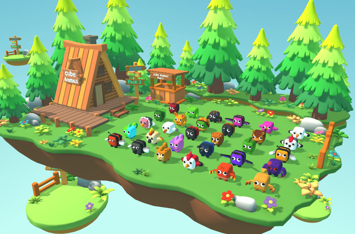 Cute Magic – Cube Animals Pack 3