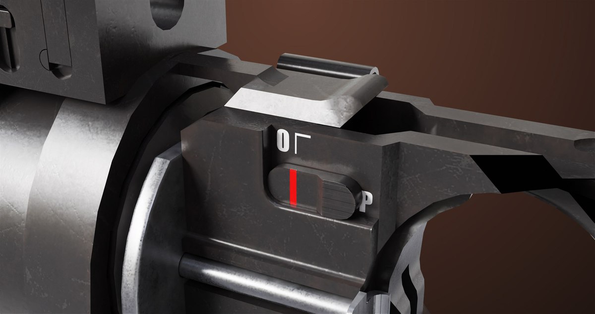 Light Machine Gun 10 Black URP HDRP Textures