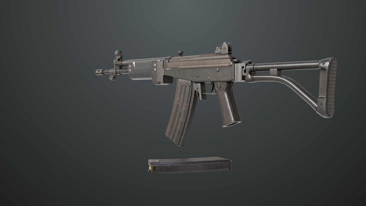 Machine Gun 13 Metal URP HDRP Textures