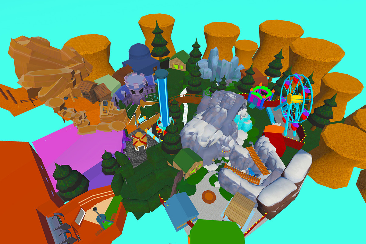 Obby Rainbow Theme Park Level Pack