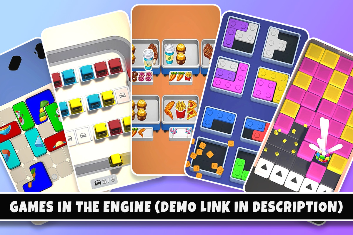 HyperCasual Game Engine - Mobile Puzzle Templates Kit