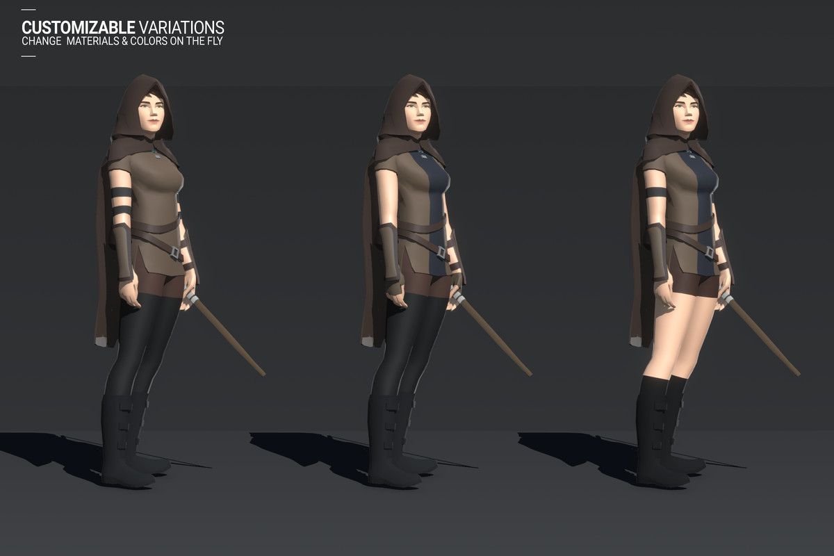 Polyquest Heroes: Warrior I Huntress