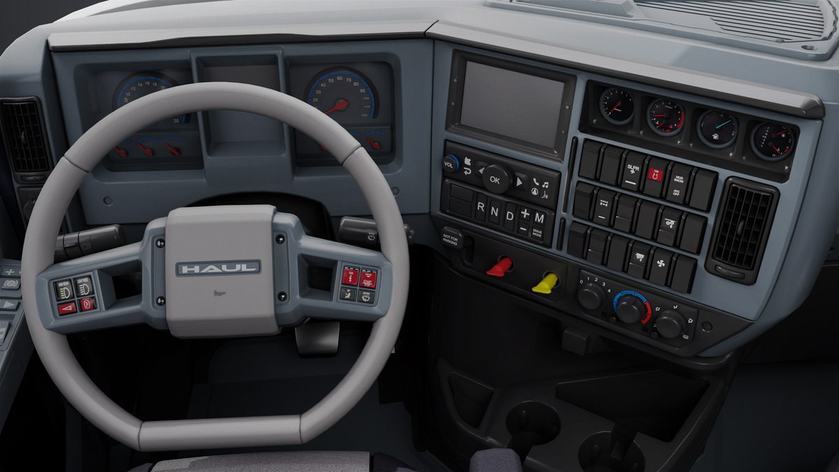 Heavy Truck Chassis 05 Grey Interior URP HDRP Textures