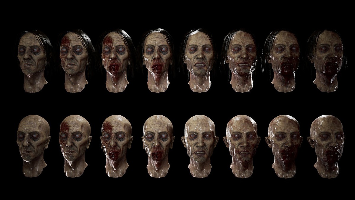 Zombie - Starved Male|URP-HDRP|