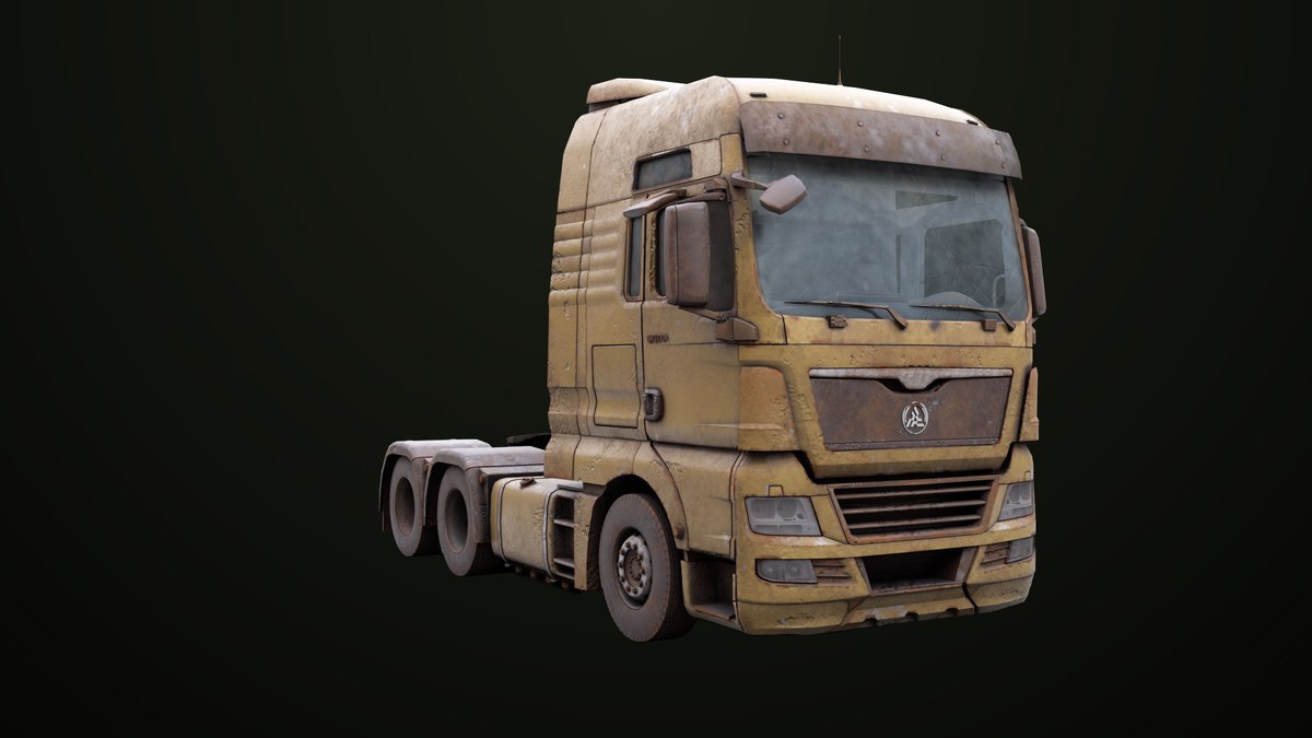 Heavy Truck Chassis 04 Dirty 4 URP HDRP Textures