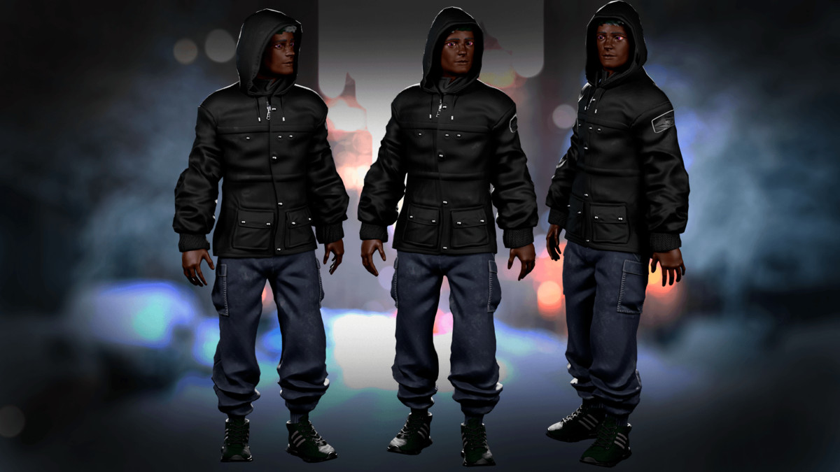 Streetwear Winter Guy – Modular Game Character