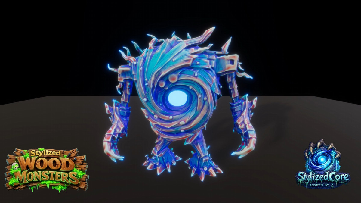 Wood Monsters Pack 1 – 4 Stylized Animated Creatures (LOD + Skins)