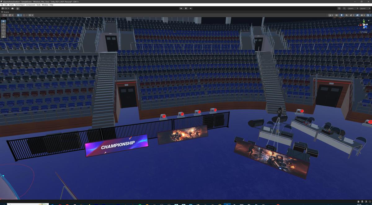 Futuristic Esports Arena Stadium – Tournament Stage 3d Environment Level