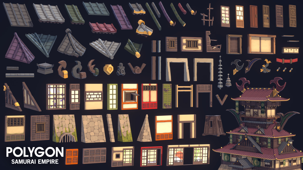 Samurai Empire - Synty POLYGON - Stylized Low Poly Assets