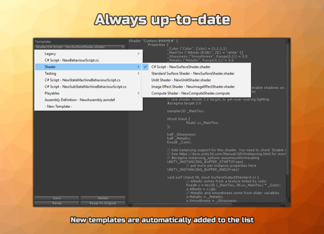 Script Template Editor