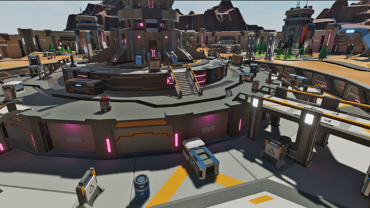 LowPoly Sci-Fi Battle Arena
