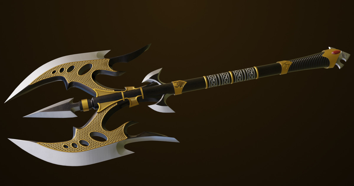 Battle Axe 01 URP HDRP Textures